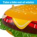 BigMouth Inc. Snow Tube  Inflatable Sleds for Kids and Adults  Heavy Duty PVC Giant Cheeseburger - Buy Online on SooperMarket.com