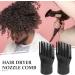 Hair Dryer Comb Attachment: 2pcs Hair Dryer Comb Accessories Universal Hair Dryer Nozzle Comb Attachment - Hairdressing Styling Salon Tool for Barber Shop - Buy Online on SooperMarket.com