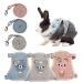 3 pieces of rabbits leash 120cm adjustable cat dishes rabbits rabbit leash dwarf rabbits rabbits leash for dwarf rabbits cats dishes set with leash for cats cat harness (3-6kg)