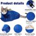 Weewooday Cat Grooming Washer Mesh Bag - 2 Pack Breathable Adjustable Muzzles for Bathing, Nail Trimming, and Feeding - Scratch-Resistant Restraint Bag in Blue - Buy Online on SooperMarket.com