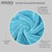 Emmy Home Hair Turban Set - 100% Cotton Quick-Drying Towel for Long Hair - 2 Piece Blue Turban with Button - Buy Online on SooperMarket.com