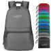 G4Free 20L Lightweight Packable Backpack Travel Hiking Daypack Foldable Grey
