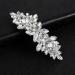 Crystal Pearl Rhinestone Barrette 2Pcs - Elegant Wedding Hair Accessories for Women - Buy Online on SooperMarket.com