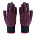 LEEQ 2 Pieces Heat Resistant Gloves Silicone Non-Slip Gloves for Hair Styling Curling Iron Fit All Hand Sizes (Rose red Silicone dots)