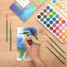 Norberg & Linden Watercolor Paint Set - 36 Premium Paints, 12 Page Pad, 6 Brushes - Painting Supplies with Palette - Watercolors, Art Pad Paper, and Artist Brushes_MG - Buy Online on SooperMarket.com