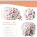 6-Piece Women's Scrub Caps with Buttons - Adjustable Bouffant Hats in Multicolored Floral Pattern - Buy Online on SooperMarket.com