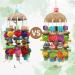 MQUPIN Big Bird Parrot Toy - Multi-Color Natural Wooden Blocks for Caciques Gray Parrots Macaws & Amazons - Climbing Chewing & Cleaning Fun - Buy Online on SooperMarket.com