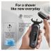 Braun Series 6 6075cc Electric Foil Shaver for Men | Wet & Dry Shave with Beard Trimmer | Clean & Charge SmartCare Center | Rechargeable Waterproof Razor in Black - Includes Leather Travel Case - Buy Online on SooperMarket.com