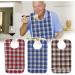 Adult Bib 3colors Adult Bib Washable Reusable Waterproof Dinning Aid Clothes Protector Clothing Protector with Optional Crumb Catcher and Vinyl Backing 17.7 * 29.5inch(Green) - Buy Online on SooperMarket.com