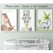Dinosaur Set of 3 Unframed Poster Prints with Quote for Baby Nursery Decor - Roar A4 - Buy Online on SooperMarket.com