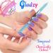 Professional Glass Nail Shaver & File - Precision Manicure Tool for Cuticles | Czech Quality Baby Blue - Buy Online on SooperMarket.com