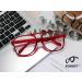 Feizedy Retro 70s 80s Blue Light Filter Glasses for Women & Men - B2888 Red Frame 60mm | Blue Light Blocking PC Gaming Glasses - Buy Online on SooperMarket.com