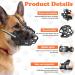 Breathable Basket Muzzle for Large Dogs | Adjustable Comfortable & Secure | Prevent Barks Biting & Chewing (35-39 cm Up to 60 lbs) - Buy Online on SooperMarket.com