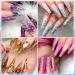 Saviland Builder Nail Gel Kit - 12 Colors Nail Extension Gel Set with Forms and Brushes | Nail Strengthening Manicure Set for DIY Nail Art (B-Sequins Series) - Buy Online on SooperMarket.com