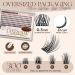 Lashview Cluster Lashes 300 PCs - DIY Natural Look Eyelash Extensions with Soft Bands & Lash Bond | D-Big Kit 705DBIG - Buy Online on SooperMarket.com