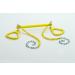 Ultimate Trapeze Bar with Rings | 6 Colors | Compatible with Most Playsets | Easy to Install | 250lb Capacity | Swing Hangers Not Included |DIY Swingset Accessory | Backyard Playground Accessories Yellow