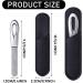 Stainless Steel Nail Files Set with Leather Case - Double Sided Grit Diamond Fingernail File for Natural Nails - Non Slip Handle, Metal File Emery Boards (Black) - Buy Online on SooperMarket.com
