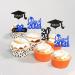 Ercadio 48 Pack 2023 Graduation Cupcake Toppers Black Blue Glitter Grad Cap Diploma Class of 2023 Cupcake Picks for 2023 Graduation Theme Party Cake Decorations Supplies B-grad Blue - Buy Online on SooperMarket.com