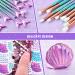 Mermaid Makeup Brush Set with Cosmetic Bag - 13 PC Beauty Tools and Sequins Case - Buy Online on SooperMarket.com