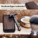 St rtebekker Premium Razor Hobel - Handmade Leather Etui | Vintage Wet Razor Set with 10 Blades & Mirror | Perfect Travel Shaving Gear - Buy Online on SooperMarket.com