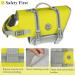 Vivaglory Ripstop Dog Rescue Vest - Improved Buoyancy & Visibility for Small to Medium Dogs - Yellow-Gray XL (78-96cm Chest) - Ideal for Boat Safety - Buy Online on SooperMarket.com
