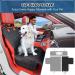 5-in-1 Dog Car Seat Cover for Back Seat | Waterproof & Scratchproof Car Hammock for Dogs | Nonslip & Mesh Window Car Pet Seat Protector with Belt | Fits Cars, Trucks, SUVs | Black 53x59 - Buy Online on SooperMarket.com