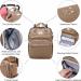 SndMor Wrap Bag Backpack - Multifunctional Diaper Bag with Bed Function & Stroller Hook | Ideal for Moms & Dads | Khaki - Buy Online on SooperMarket.com