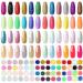 COSCELIA Acrylic Nail Powder Set with Nail Decoration Powder Rainbow Colors and Nude Colors Acrylic Powder Professional Starter Kit Gift for Women Home and Salon Use Nail Art Design