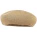 GEMVIE Womens Summer Beret Hat - Elegant Solid Color Artist Cap - Camel 7-7 1/4 - Buy Online on SooperMarket.com