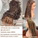 CYNOSURE 26 Curly Honey Blond Ombre Highlight Lace Front Human Hair Wig - Pre Plucked & Invisible - Women's 26 Inch - Buy Online on SooperMarket.com