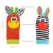 4PC Baby Rattling Toys Set - Plush Wrist & Socks Rattles for Newborn Development | Ideal Gift for 0-12 Months Boys & Girls - Buy Online on SooperMarket.com