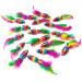 Chiwava 24PCS 5 Rattle Cat Toys with Feather Rainbow Rope - Interactive Mouse Kitten Toy - Buy Online on SooperMarket.com