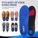TOPSOLE Orthotic Insoles for Plantar Fasciitis | Arch Support for Flat Feet & Foot Pain | Men and Women (UK-5-24cm Blue 228) - Buy Online on SooperMarket.com
