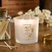 Personalised Large Double Wick Wedding Candle Gift with Gold Leaf (White Musk and Vanilla) - Buy Online on SooperMarket.com