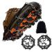 Zjrung Spikes for mountain shoes 16 16cm black slippery shoe claws for ice cream and snow snow chains for shoes hiking climbing outdoor snow