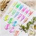 Glow in the Dark Spider Gel Nail Art - 6 Colors Luminous Drawing Gel for DIY Manicure | UV LED Soak Off Elastic Line Painting Gel with Brushes - Buy Online on SooperMarket.com