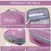 Mecctuck Large Capacity Medication Pocket | 2-Piece Travel Pharmacy & First Aid Bag | Medical Storage for Home Office & Outdoor Use - Purple - Buy Online on SooperMarket.com