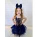 Zaclotre Little Girls Sequin Leotard | Sparkly Navy Ballet Tutu Dress for Kids 8-9 Years - Buy Online on SooperMarket.com