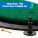 Fiberbuilt Adjustable Golf Tee - Premium Driving Range Mat Tees for Practice Net or Simulator - 2 Pack Black - Buy Online on SooperMarket.com
