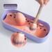 3-in-1 Makeup Brush Cleaner & Organizer with Cleaning Mat | Portable 8.7x3.5x2.2 inch Cosmetic Brush Holder for Effortless Cleaning & Drying - Buy Online on SooperMarket.com