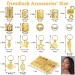 280 Pieces of Hair Accessories for Women | Dreadlock & Braid Jewelry | Adjustable Golden Hair Wrap Rings - Buy Online on SooperMarket.com