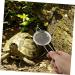 GANAZONO 6 Pcs Reptile Sand Shovel Reptichip Strainers Fine Mesh Pet Poo Shovel Silver Stainless Steel 20X7X3CMx3pcs Silverx3pcs - Buy Online on SooperMarket.com