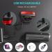 Alyken Bike Lights Set - Super Bright USB Rechargeable 1200 Lumen Front Headlight and Rear Taillight for Night Riding Safety - Buy Online on SooperMarket.com