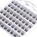 SISILILY Individual Lashes 6 Rows Cluster D Curl DIY Eyelash Extension Kit | Reusable 3D False Eyelashes Natural | Flat Tweezer | 14mm Length | DM04-14mm - Buy Online on SooperMarket.com