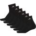 adidas Women's Athletic Cushioned Quarter Socks (6-Pair) - Black/Aluminum - Medium Size - Buy Online on SooperMarket.com