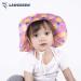 LANGZHEN Baby Girls Sun Protection Hat with Chin Strap | Adjustable Toddler Kids Wide Brim Play Hat | Pineapple Design | 6-12 Months - Buy Online on SooperMarket.com