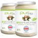 Purshea-bio shea butter (2x500ml) Glass-contaminated cold-pressed -Traschen without additives vegan perfume-free- 100% pure organic shea butter plastic-free in glass-shea butter premium quality (A+)