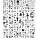 Vintage Patchwork Temporary Tattoos - Small Semi-Permanent Minimalist Line Art Black Fake Tattoo for Adults - Gothic Aesthetic Designs - Buy Online on SooperMarket.com
