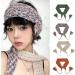 JSGHGDF Pastoral Headband for Women Crochet Hook Solid Color Headbands Slip for Head Hoop Girl Makeup Hair Accessories Blakikin brown - Buy Online on SooperMarket.com