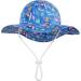 LANGZHEN Beach Sun Protection Hat for Baby Girls | Adjustable Toddler Kids Hat with Chin Strap | Flamingos & Toucan-Blue | 2-4 Years - Buy Online on SooperMarket.com
